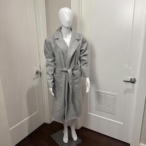 GAP Women's Gray Belted Trench Coat Size M